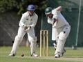 Henry Philip pushes the ball into the covers.jpg